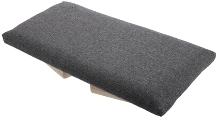 Amosfun Portable Wooden Meditation Seat Folding Bench with Ergonomic Design, Lightweight and Foldable for Yoga, Outdoor Use and Prayer, Comfortable Sitting Bench for Relaxation