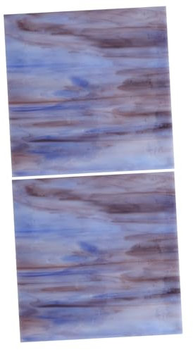 Hemobllo 2pièces Carreaux Verre Pour Matériaux De Mozaïque Artisanal Pour Décoration Pour Événements Et Artisanat Maison