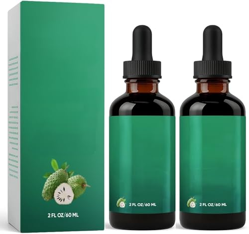 Gouttes Naturelles De Corossol, Extrait Naturel, Soutien Immunitaire, AméLioration De La Santé Intestinale,2pcs
