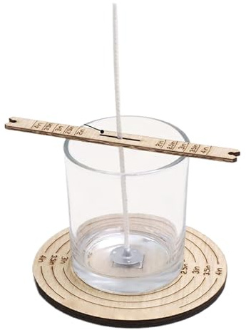 Centrador de Mechas para Velas, 2 Piezas de Madera - Herramienta para Colocar Pabilo en Tarros, Ideal para Principiantes y Aficionados a la Candelaria