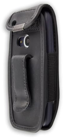 caseroxx Ledertasche mit Gürtelclip für Nokia 3310 2G (2017) in schwarz – robuste Handy-Tasche mit Sichtfenster & Gürtelclip aus Echtleder, ideal für Beruf, Freizeit, Outdoor & sicheren Transport