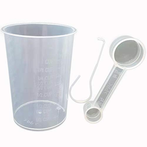 HUAYUWA 300ml Measuring Cup with Spoon and Paddle Removal Tool Kits for Bread Machine Maker Spare Parts
