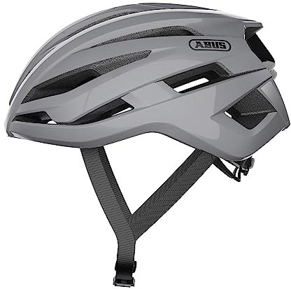 ABUS Rennradhelm Stormchaser - Leichter und komfortabler Fahrradhelm für professionellen Radsport, Grau (race grey), M (52-58 cm)