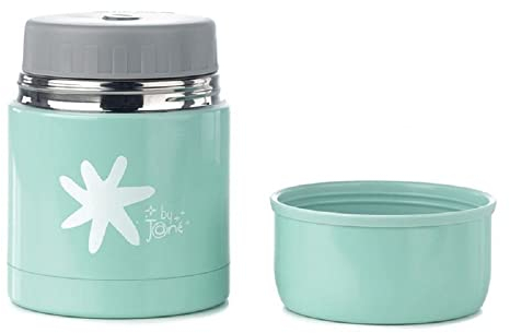 Jané Termo Acero Inoxidable para Papilla, Capacidad 50 cl, Incluye Funda con Asa, hasta 8 Horas, Vaso, Mint