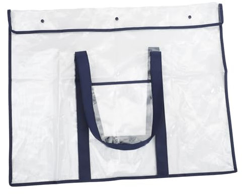 ROMISBABA Tragbare Aufbewahrungstasche Für Kunstwerke Große Pvc-plakattasche Mit Griffen Für Zeichenbretter Mehrzweck-organizer-tasche Für Kunstbedarf