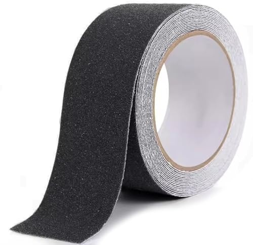 Anti Slip Tape - Heavy Duty Black Grip Tape, High Traction Strong Self Adhesive Safety Non Skid Roll Traction Tread Warning Tape, Non Slip Tape for Steps Stair Treads Outdoor & Indoor(5cm x 5m)