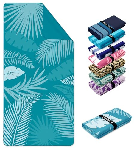 ZENACROSS Toalla Microfibra Grande 90x180 cm - Toallas Playa Secado Rápido, Antiarena - Toallas Piscina Grandes - Bora