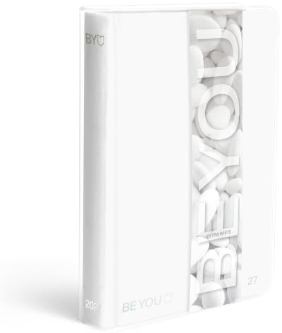 BE YOU -Extra White Easy School dagbok 26/27 dagbok för äldre genomsnittliga pojkar