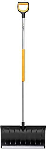 Fiskars Pelle à neige pour couches de neige plates, série X, longueur : 173 cm, aluminium/polymère, noir/orange/gris, 1057179