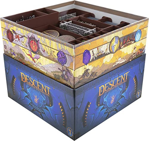 Feldherr Organizer + Schaumstoff-Set kompatibel mit Descent: Legenden der Finsternis - Grundspielbox