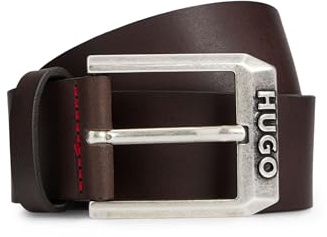 HUGO Herren Gelio-c_sz40 Gürtel, Dark Brown202, 110 EU