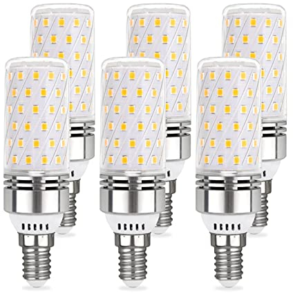 Akynite E14 LED 12W Kaltweiß 6000K, 1450LM, Nicht Dimmbar, Ersetzt E14 100W Halogenlampe, 360-Grad-Licht, Stabform Cornlampe, Maiskolben LED E14 Kaltweiß für Deckenlampe, 6er-Pack