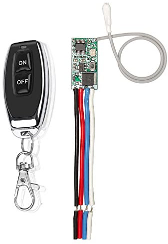 Kit d'interrupteur sans fil avec télécommande 433 MHz RF émetteur et récepteur à bascule momentané