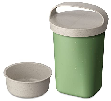Koziol Buddy 0,7 Snackpot mit Einsatz und Deckel Nature Leaf Green 7242703