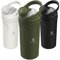 Khroom Edelstahl Protein Shaker 700ml + Thermofunktion 12h kalt/warm spülmaschinenfest | Eiweiß Shaker | Fitness Shaker Edelstahlbecher Metall Shaker (Grün)