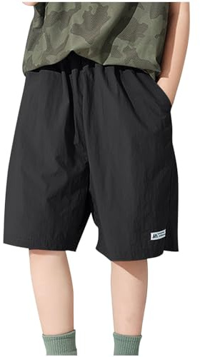 Boys Girls Casual Sports Shorts UK Sale Clearance Unisex School Pants Solid Color Sweatpants Casual Summer Jogger Shorts Lightweight Gym Cycling Short Bottoms Gift for Teenagers, 4-15 Years