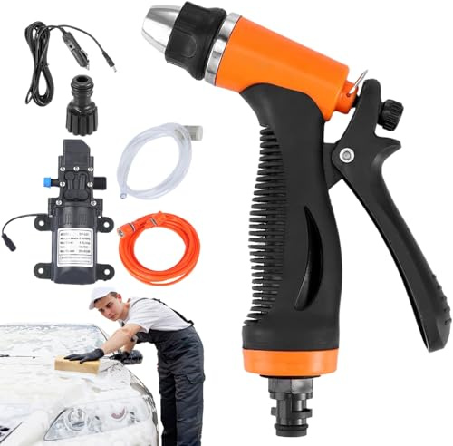 Car Pressure Washer Portable - Pressure Washer Portable Cleaner for Car - Vehicles Maintenanc Electric Machine Auto-Stop Tool for Boats Floors Fences Decks Driveways Sidewalk