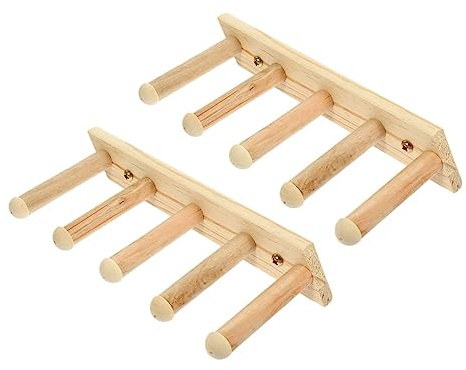 Gatuida 2stücke Katzen Wandstufen Eckwandregal Hängende Katzenleiter Katzenkratzleiter Kätzchenleiter Katzensprungleiter Mehrzweck Haustierzubehör Katzenkletterregal Katzensprungplattform