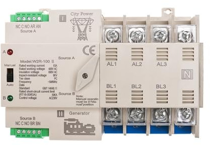 Interruttore di commutazione automatico a doppia potenza 63A(4P W2R-63A-220V)