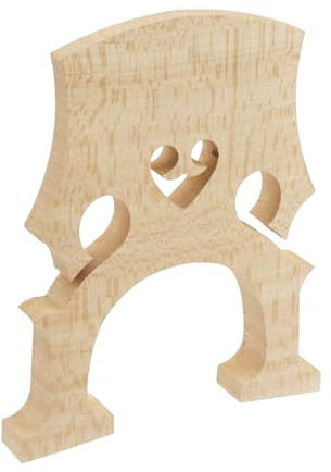 Xiaoyztan Cello Bridge,Maple Wood 3/4 Full Size Maple Wood Self-Adjusting Fitted Bridge,Pack of 1