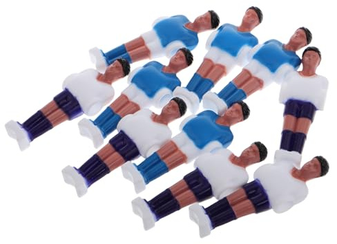 Outanaya 10 Piezas Mini Figuras Jugadores de Futbolín Muñecos de Mesa para Juego de Accesorios Realistas para Mesa Futbol para Hogar y Oficina Kit de Repuesto Compacto