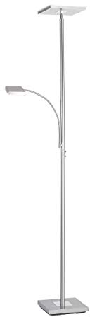 Stehleuchte stahl 1xLED 22W 1x4W3000K LEUCHTEN DIREKT 11710-55