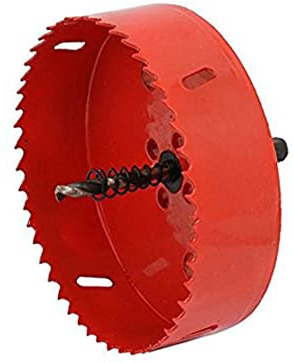 Lochsäge 160 mm für Gipskarton, Holz, Sperrholz, PVC, Kunststoff, Trockenbau Lochfräse Lochschneider für Hohlwanddosen/Steckdosen/LED-Leuchten