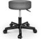 TRESKO Rollhocker höhenverstellbar Grau | Drehhocker 10 cm Dicke Polsterung | Arbeitshocker 360° drehbar | Hocker