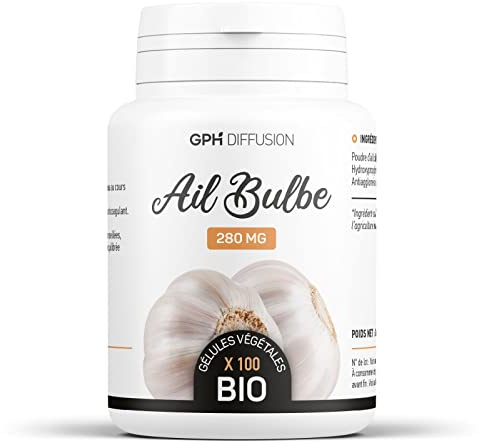 Ail Bulbe BIO | 840 mg/jour | Cardiovasculaire | 100 Gélules Végétales