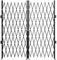 VEVOR Double Folding Security Gate, 5' H x 10' W Folding Door Gate, Steel Accordion Security Gate, Flexible Expanding Security Gate, 360° Rolling Barricade Gate, Scissor Gate or Door with Keys
