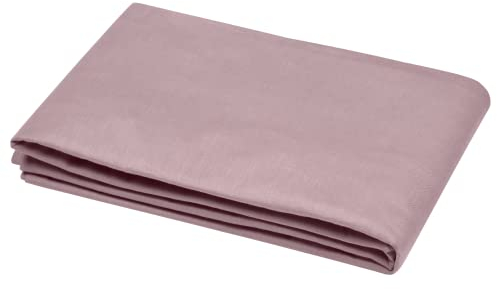 STOF - Housse de Couette -Taille 140x200 cm - 100% Coton certifié Oeko-Tex - Couleur Vieux Rose -Modèle Eden - Linge de Lit pour Maison - Doux et Confortable - Idéal lit Simple - 1 Personne