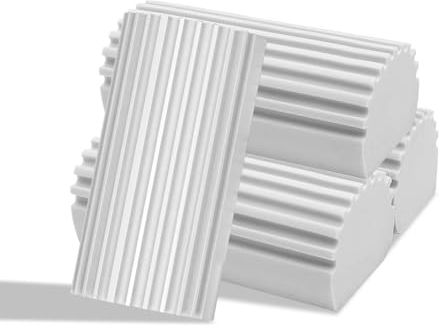 YDHfdc 4 Stück Damp Duster Staubschwamm Wiederverwendbarer Staub Reinigungsschwamm für Reinigen von Jalousien, Fensterschienen, Lüftungsschlitzen, Glas, Spiegeln