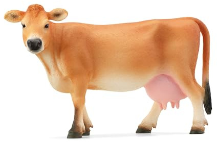 SCHLEICH 13967 Mucca Jersey, da 3 Anni, Farm World - Figura, 4 x 14 x 8 cm