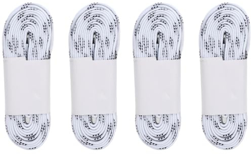 Beufee 4 Paires Lacets de Patinage de Hockey, Lacets cirés Pointes empêchant Les Lacets de Snow Sweet pour Les Patins à roulettes