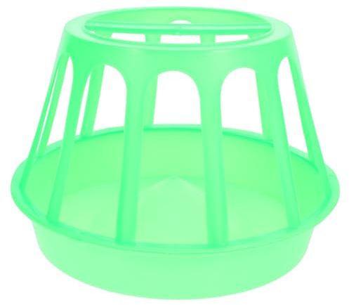 VINTORKY Chicken Poultry Feeding Trough round Anti-spill Feeder Container for Chickens Ducks Geese Household Livestock Feed Holder