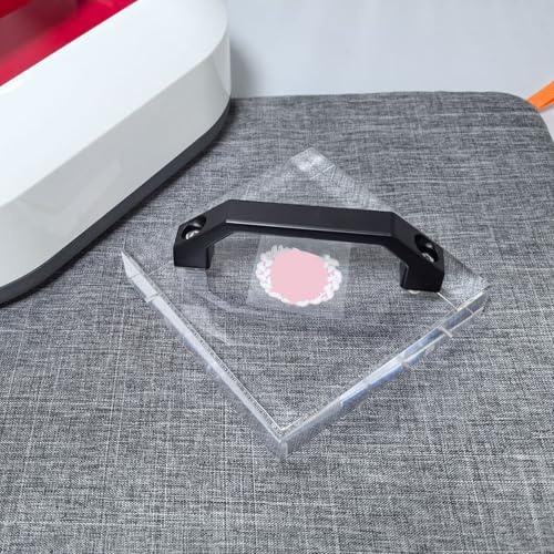 DUIMIMI HTV Bloque de enfriamiento con asa Rápida disipación de calor Aleación aluminio acrílico para película DTF Papel de sublimación Transferencia térmica Herramienta camisetas