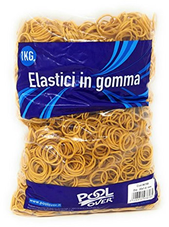 Confezone da 1 Kg di Elastici in Gomma Ø 2 cm S