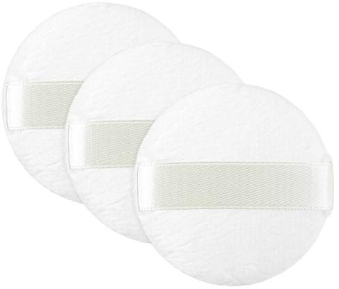 Frcolor 3 Stücke Weiche Flauschige Puffs Weiße Schwamm Puff Runde Kosmetische Puderquaste Kleinkind Körper Abstauben Puder Puffs