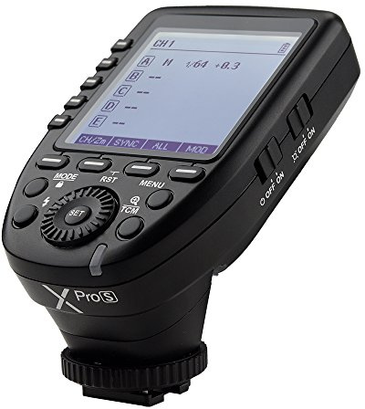 Godox Xpro-S Disparador a Distancia de Flash TTL con Sistema Inalámbrico de Godox X 2.4G, 1 / 8000s, HSS, TTL, para Sony a7II, a7, a99, ILCE-600L, a9, A7R, A7RII, a350, DSC-RX-10, etc