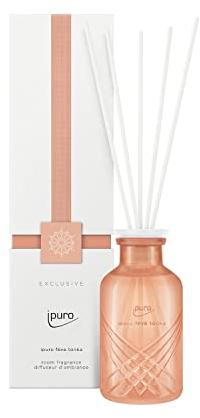 ipuro - puristischer ipuro fève tonka Raumduft - dezenter Raumerfrischer mit aromatischer Tonkabohne & zarter Rose - edle Lufterfrischer in der Wohnung für ein luxuriöses Dufterlebnis 240 ml