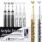 ANYE Weiß Schwarz Acrylstifte Marker Stifte Wasserfest, 0.7 mm Dünner Spitze Feine Set für Steine Holz Leinwand Glas Papier Leder Keramik Metall Fotoalbum DIY Zeichnung