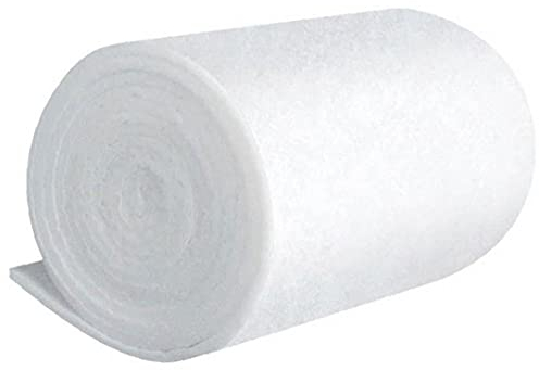 Onsinic 1pc Aquarium Filter Pad Biochemical Cotton Filter Foam Sponge Media Roll Pad Cut to Fit Most Filters Fish Tank Water Cleaning Supplies, White, 30x50x2.5cm