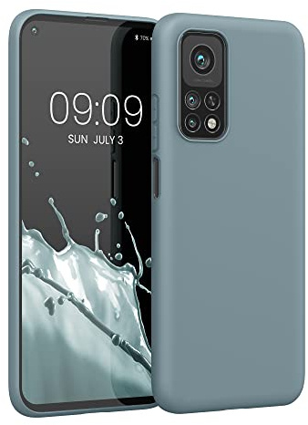 kwmobile Hülle kompatibel mit Xiaomi Mi 10T / Mi 10T Pro Hülle - weiches TPU Silikon Case - Cover geeignet für kabelloses Laden - Arctic Night