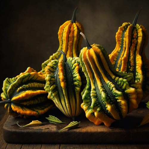 “Autumn Wings Mix” Gourd Seeds – Unique Winged Gourds, Textured and Smooth – Cucurbita pepo | Never GMO, Always Heirloom and Open-Pollinated | USA Grown Seeds By Liliana's Garden |