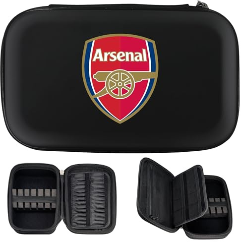 Officially Licensed Arsenal Football Club Darts Case, Dart Case Storage Wallet, Available in Multiple Designs. (The Gunners Crest)
