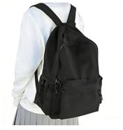 HYC00 Sac a Dos Scolaire Fille Lycee Ados Sac à Dos Collège Garçon Sacs à dos Unisexe Loisir Backpack Sacs école Scolaires Cartables Daypacks Université léger College Pack Bookbag School Bag, Noir