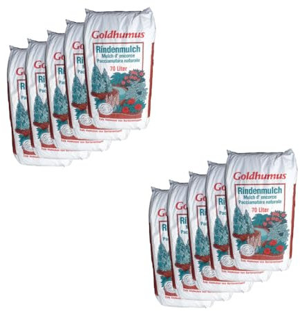 Goldhumus Rindenmulch 0-40 10x70 Liter Hülskamp