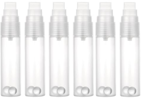 Wisboey 6er-Pack Nachfüllbare Lackstifte, Leere Nachfüllbare Marker, Graffiti-Marker mit Flachem Kopf, Transparente, Nachfüllbare Acryl-Lackstifte