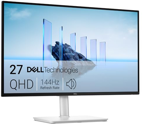 DELL 27 Plus USB-C Monitor - S2725DC, QHD (2560x1440), 144Hz, IPS, 1ms MPRT, AMD FreeSync, 99% sRGB, Ajuste de Altura, Altavoces Integrados, 2 USB-C, DisplayPort, HDMI, 2 USB-A, 3 Años de Garantía