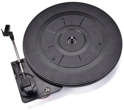 FIXOSHEE Tocadiscos Vinilo Vintage con Preamplificador Incorporado y Contrapeso Ajustable para Accesorios de Audio y Vídeo Portátil